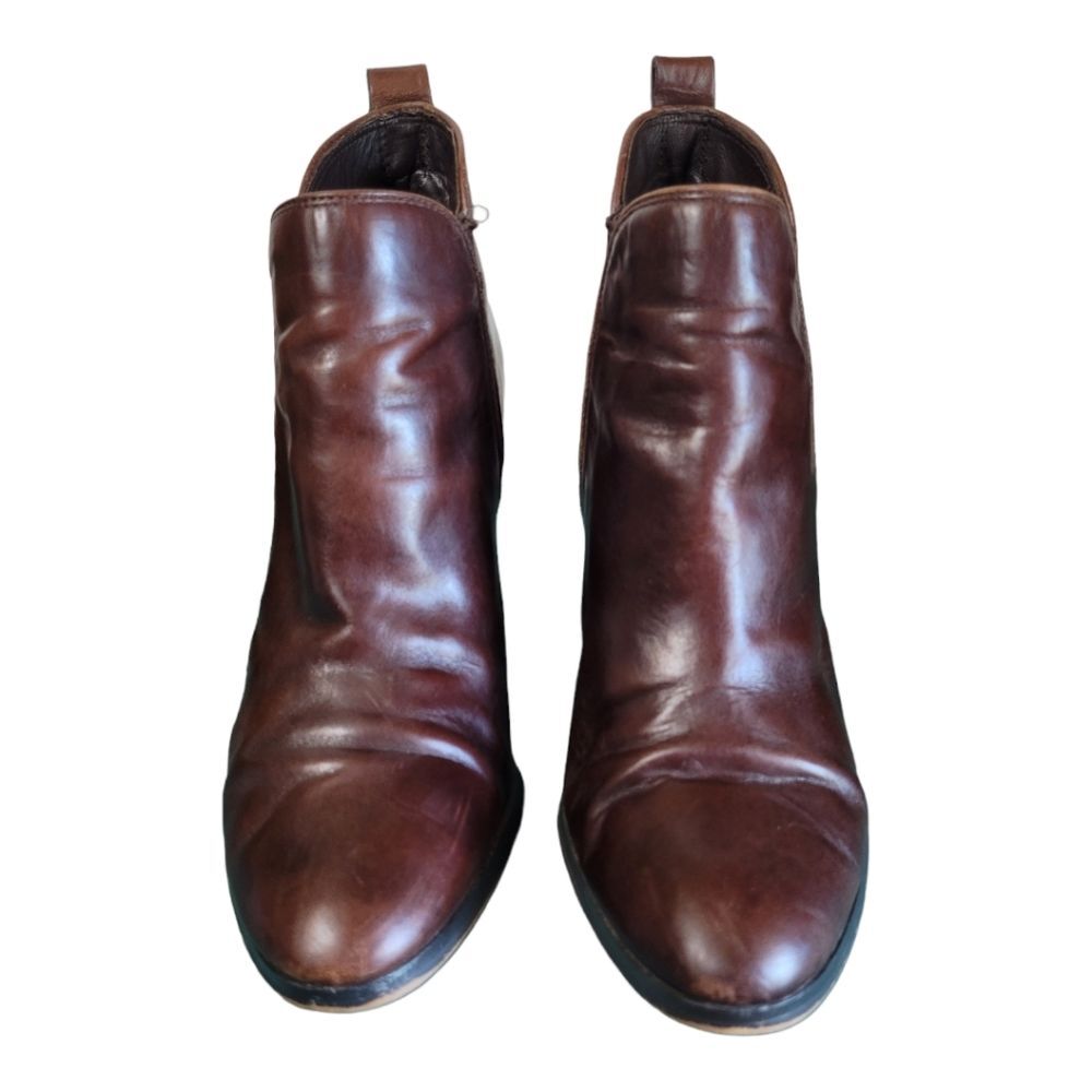 MICHAEL Michael Kors Women's Mocha Brown Brandy Leather Ankle Boots size 9